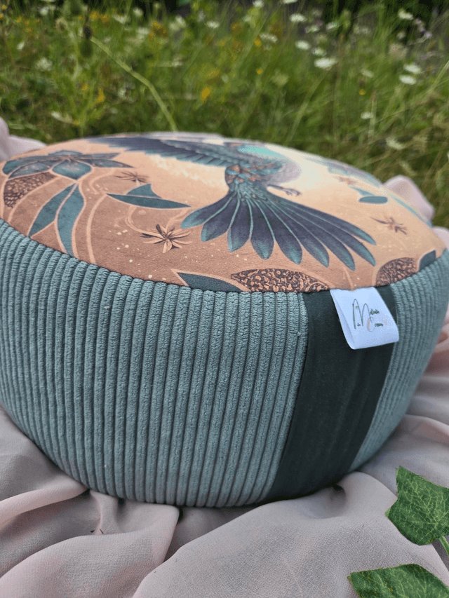 Zafu, coussin de méditation Colibri en épeautre 